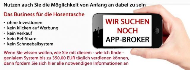 App-Broker werden und dauerhaft Geld verdienen - Marketing Werbung - Rotenburg
